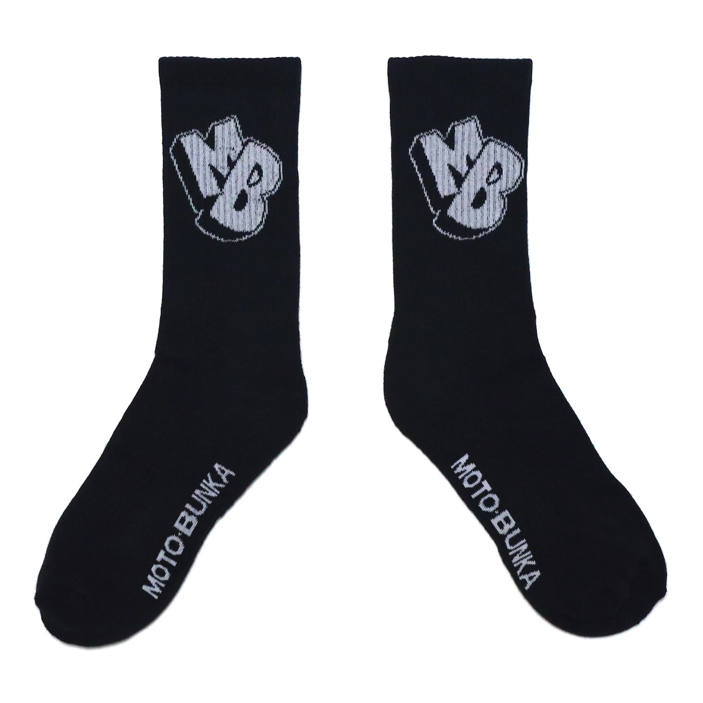 MOTO-BUNKA - FRKO Emblem Socks/Black