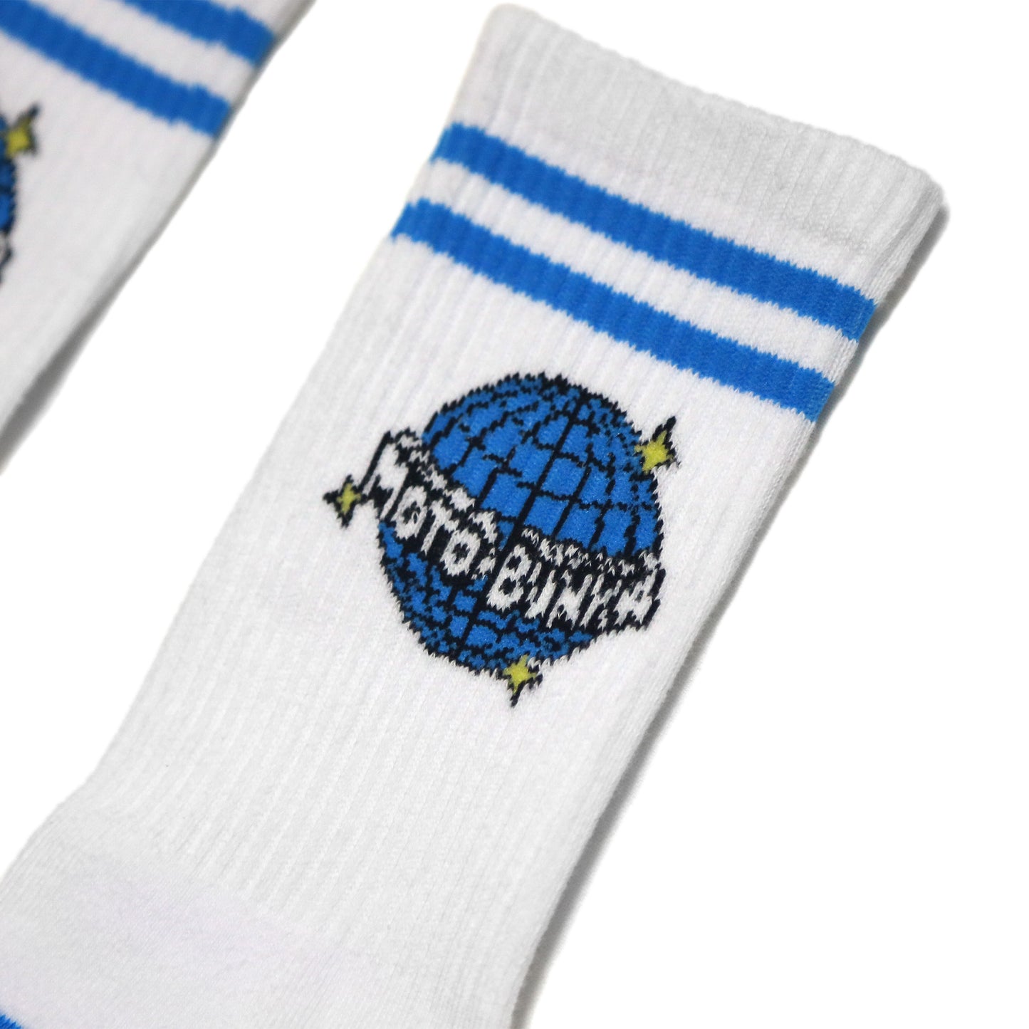 MOTO-BUNKA - FRKO Globe Socks/White