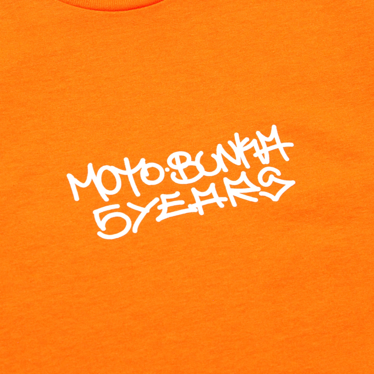 MOTO-BUNKA - Five Year Anniversary T-Shirt/Orange