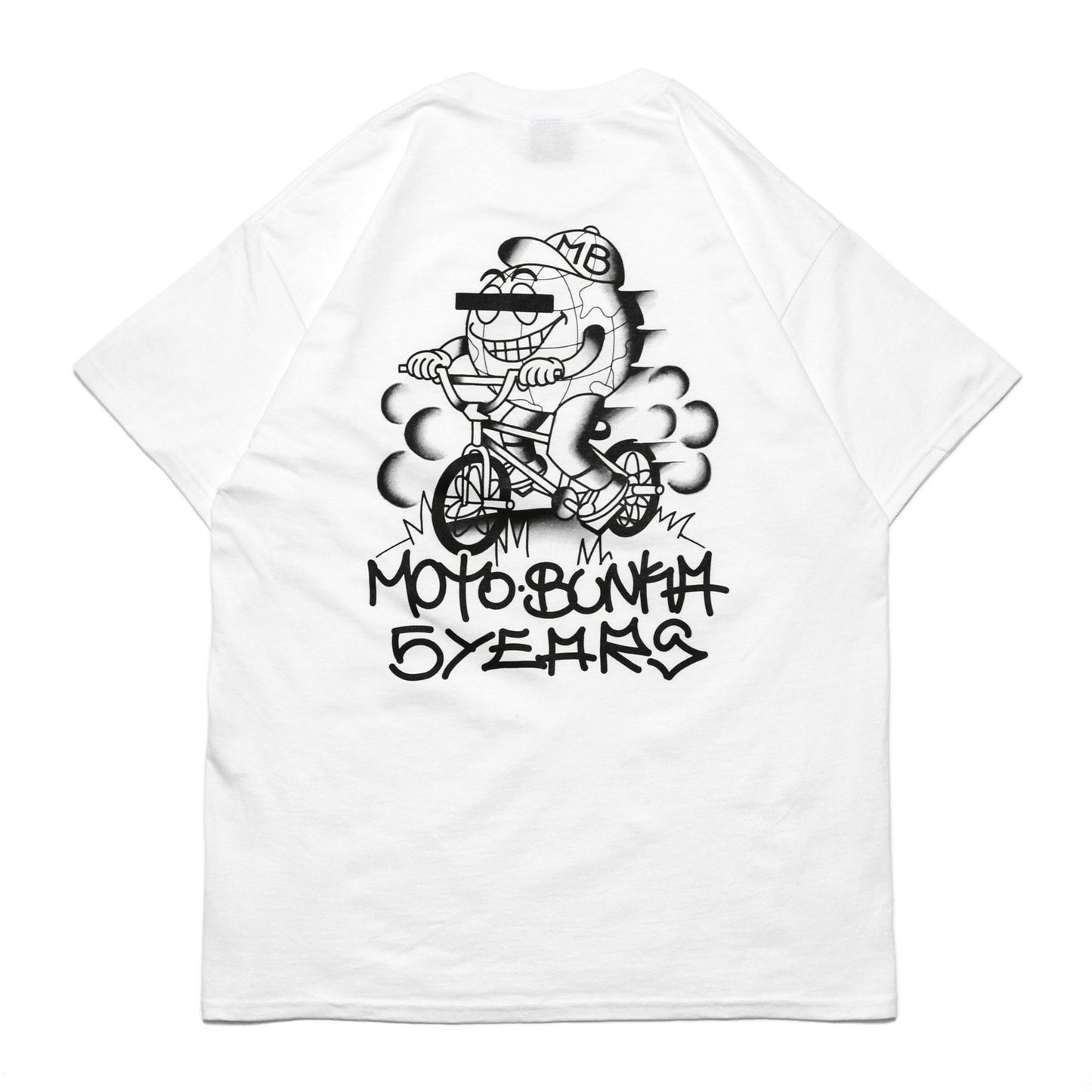 MOTO-BUNKA - Five Year Anniversary T-Shirt/White