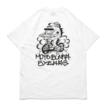 MOTO-BUNKA - Five Year Anniversary T-Shirt/White