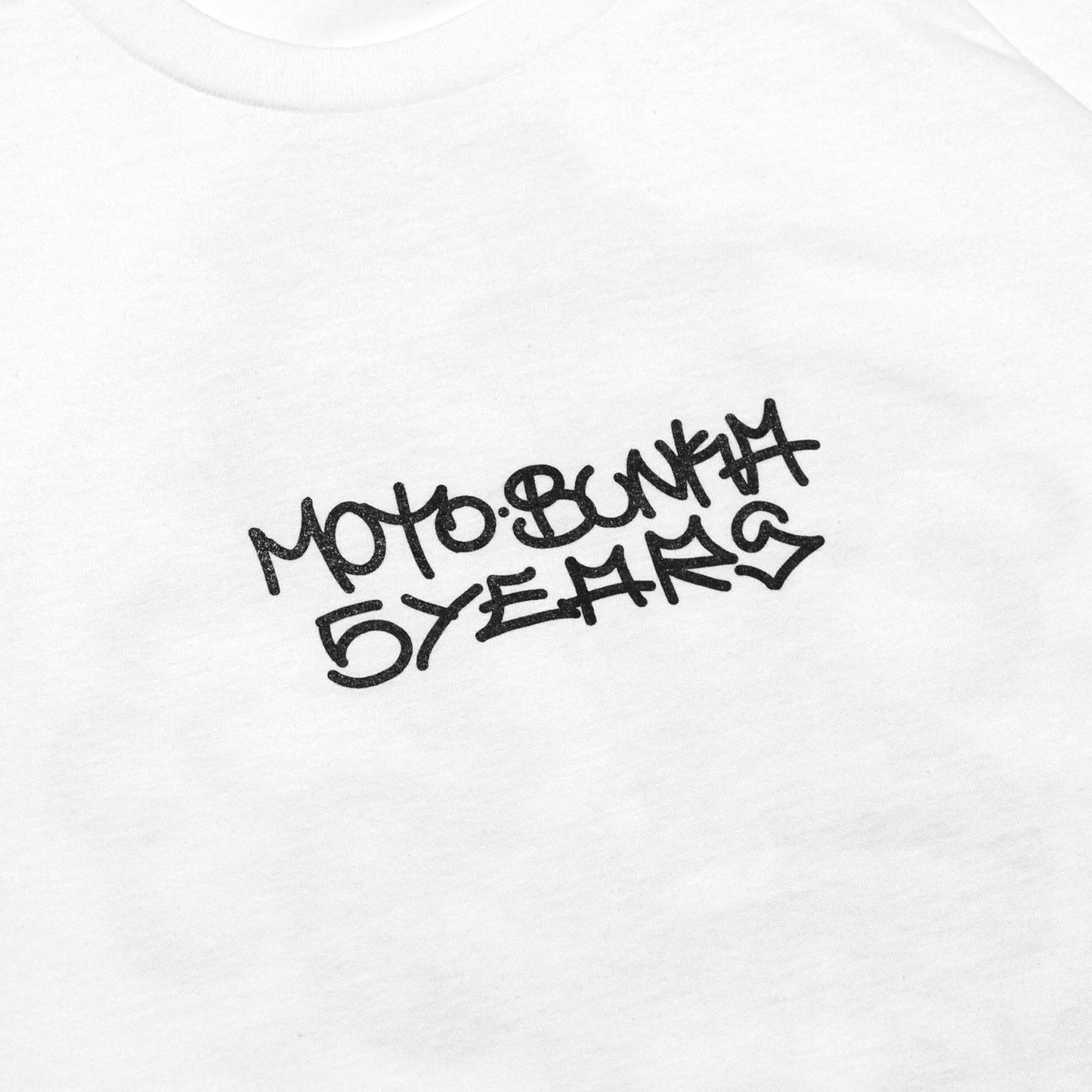 MOTO-BUNKA - Five Year Anniversary T-Shirt/White