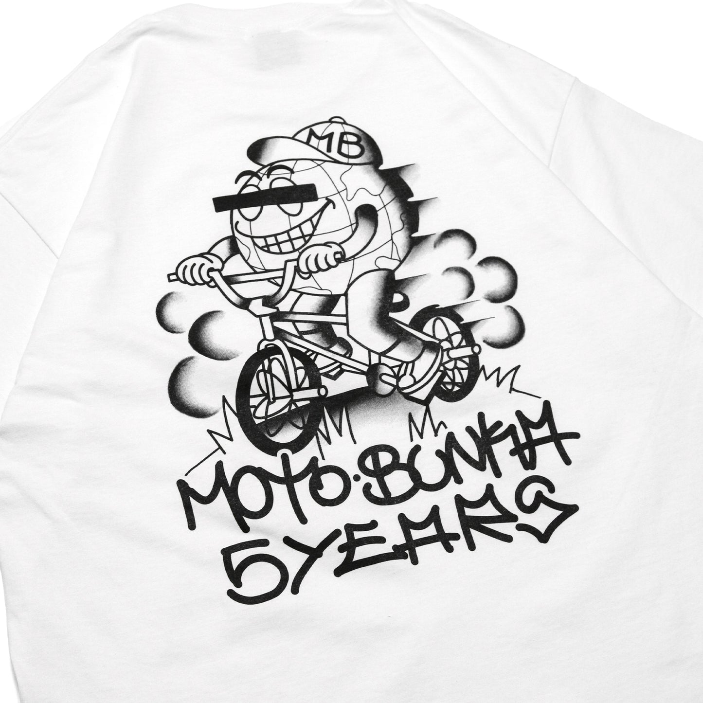 MOTO-BUNKA - Five Year Anniversary T-Shirt/White