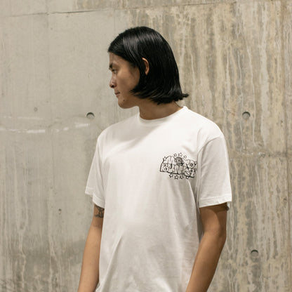 MOTO-BUNKA - Flash T-Shirt/White & Water Transfer Tattoo