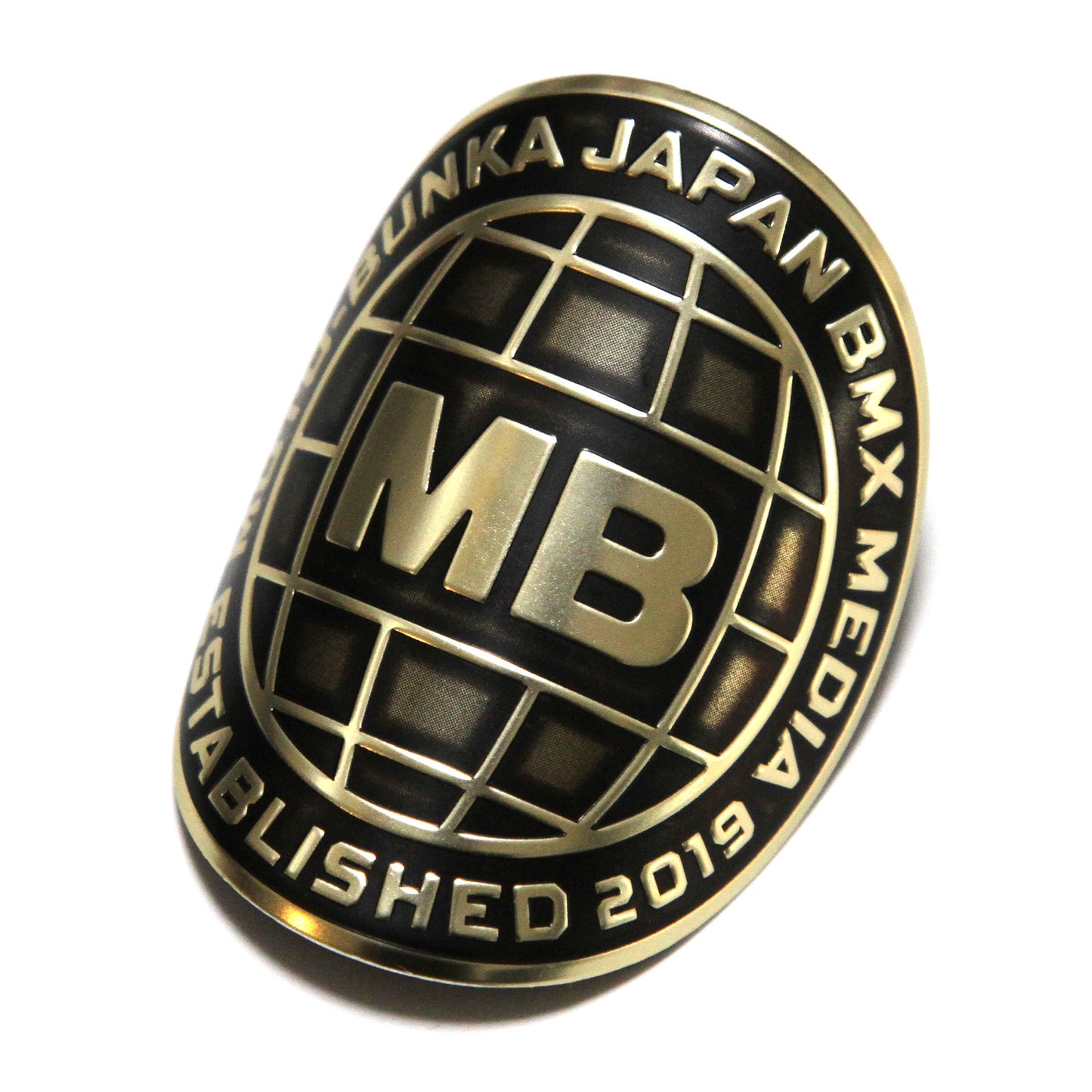 MOTO-BUNKA - Globe Head Badge/Bronze/Silver
