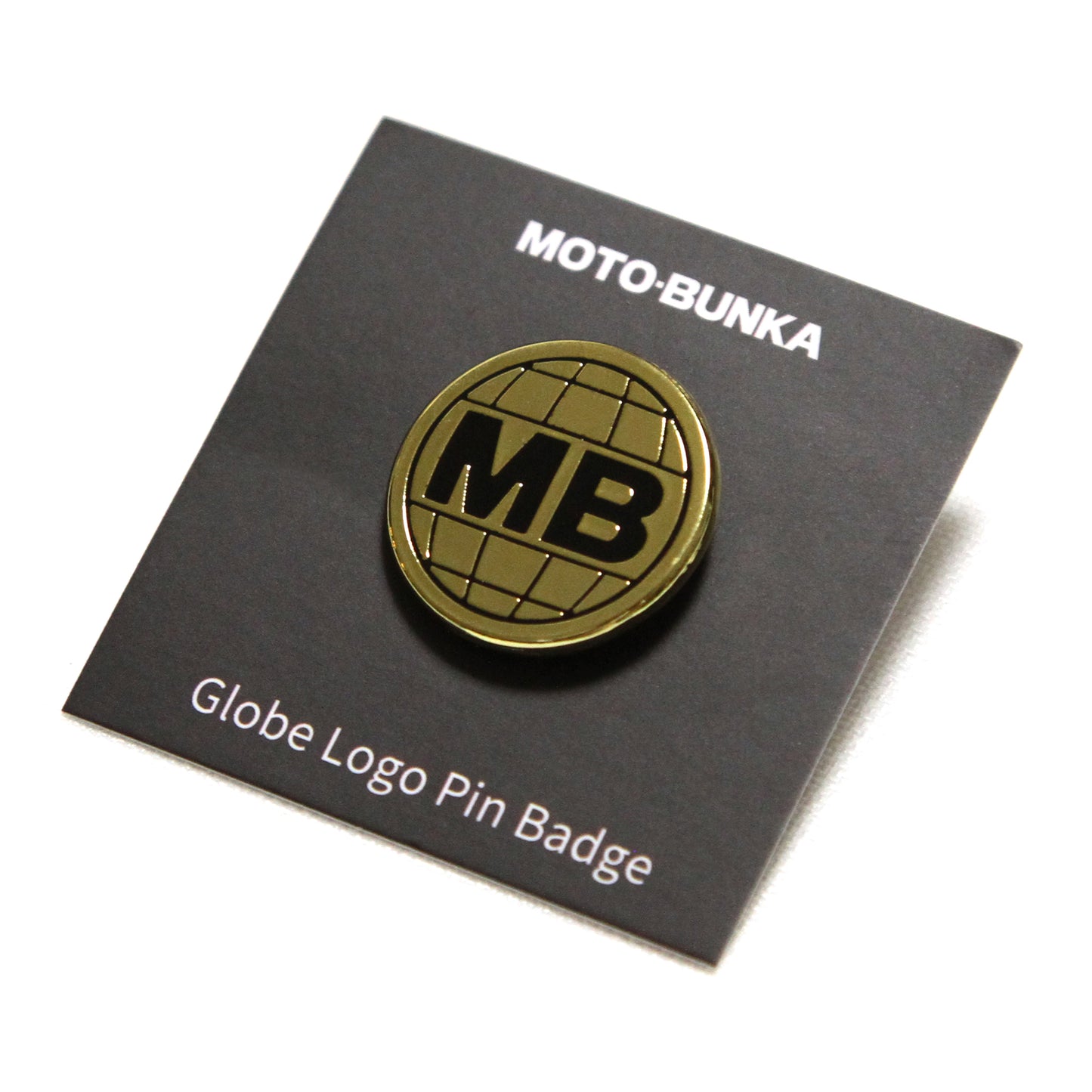 MOTO-BUNKA - Globe Logo Pin Badge