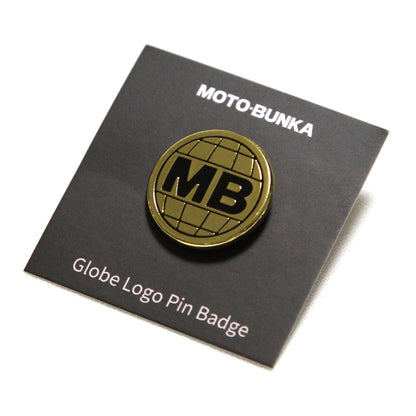 MOTO-BUNKA - Globe Logo Pin Badge