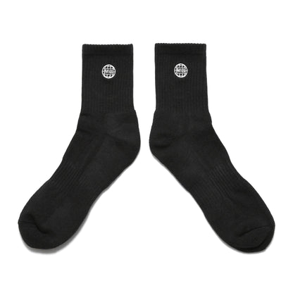 MOTO-BUNKA - Globe Logo Quarter Socks/Black