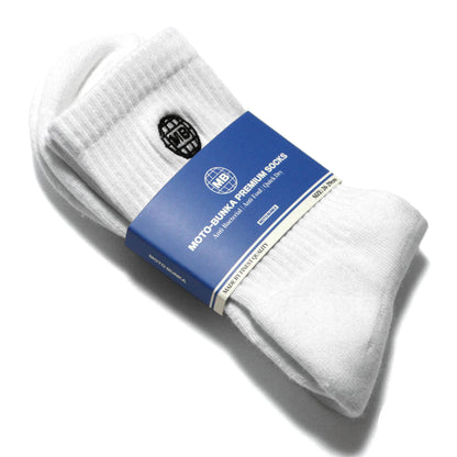 MOTO-BUNKA - Globe Logo Quarter Socks/White