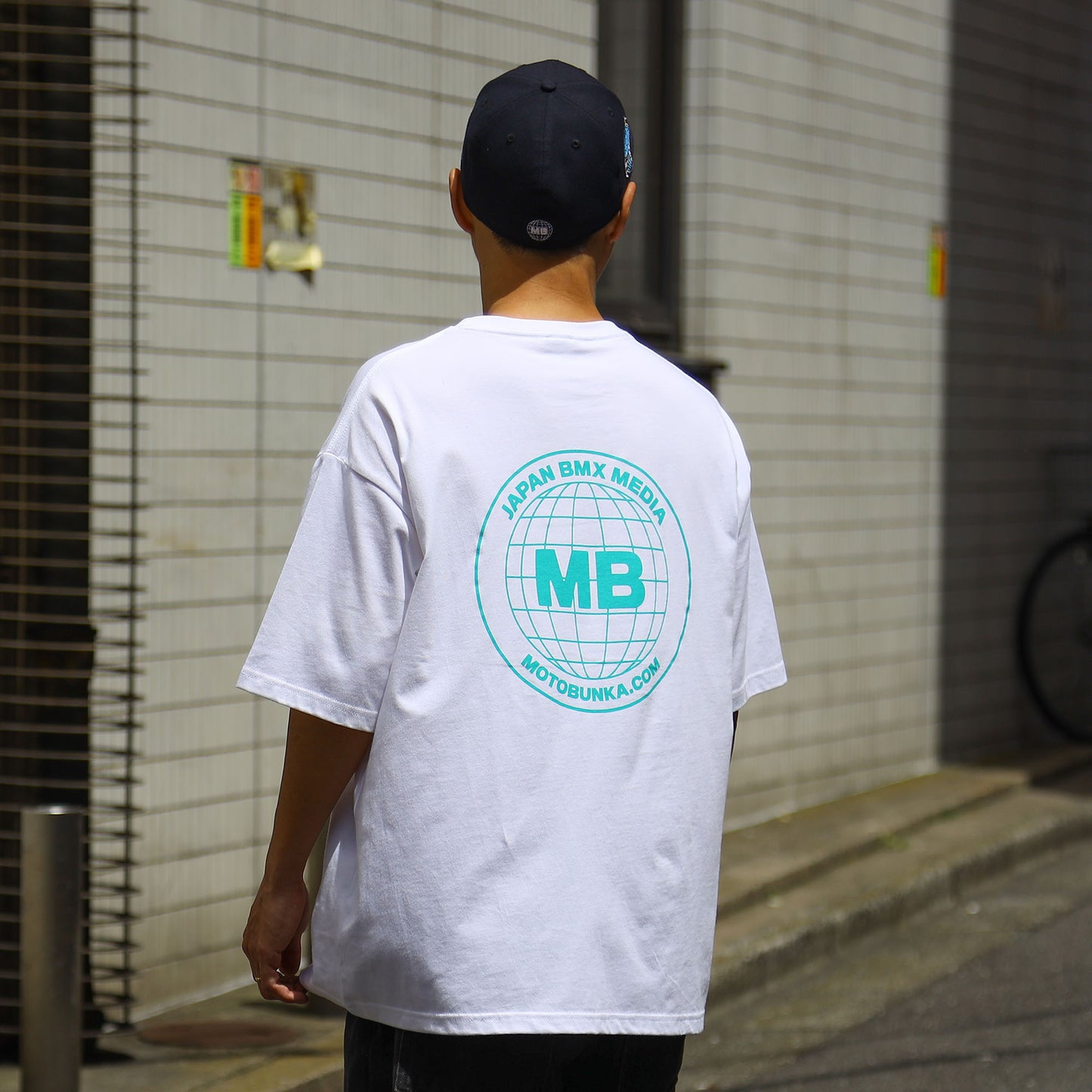 MOTO-BUNKA - JBM 24 T-Shirt/White-Aqua