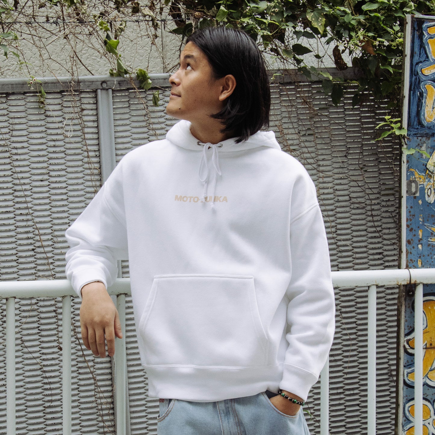 MOTO-BUNKA - JBM Hoodie/White-Cream