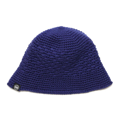 MOTO-BUNKA - Knit Crochet Hat/Blue