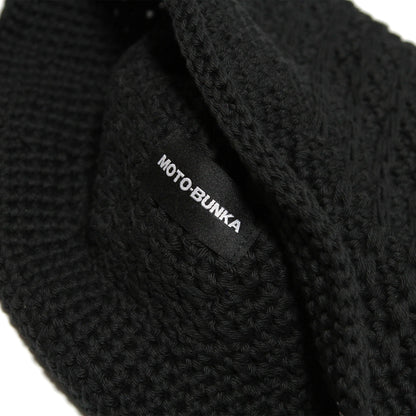 MOTO-BUNKA - Knit Crochet Hat/Black
