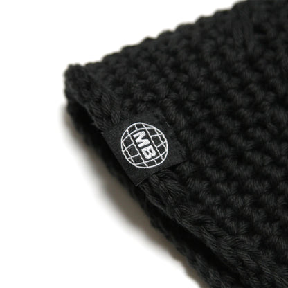MOTO-BUNKA - Knit Crochet Hat/Black