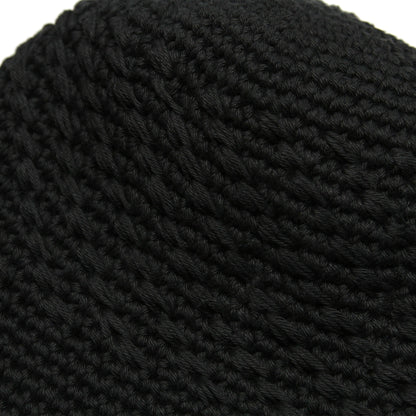 MOTO-BUNKA - Knit Crochet Hat/Black