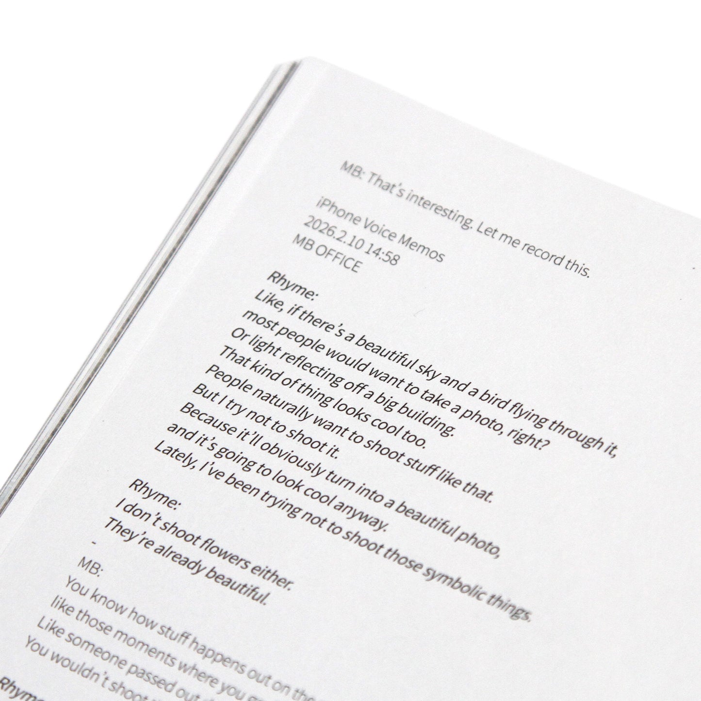 MOTO-BUNKA MAGAZINE - Issue 00/Rhyme. Photo Issue