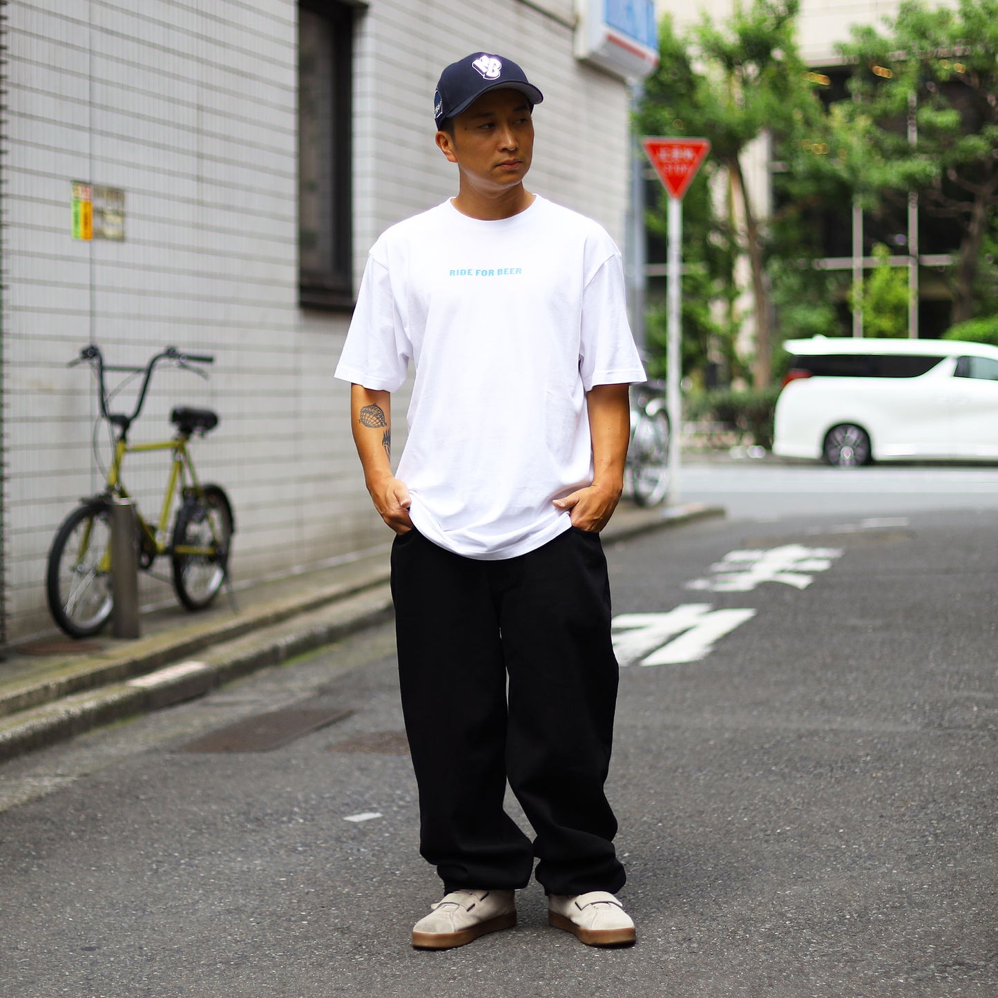 MOTO-BUNKA - MOTO-BEER T-Shirt/White