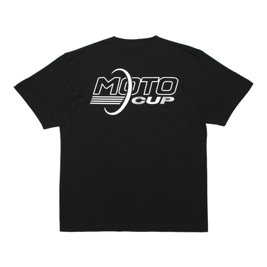 MOTO-BUNKA - MOTO-CUP Logo T-Shirt/Black-White