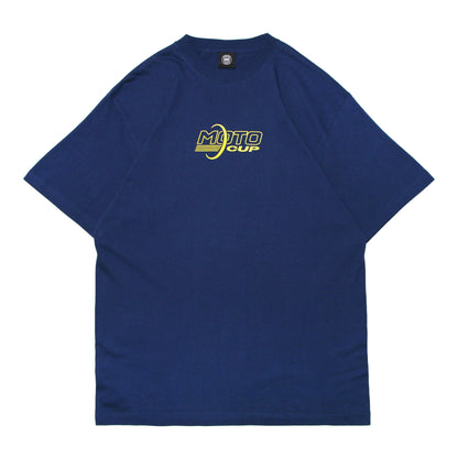 MOTO-BUNKA - MOTO-CUP Logo T-Shirt/Navy-Yellow