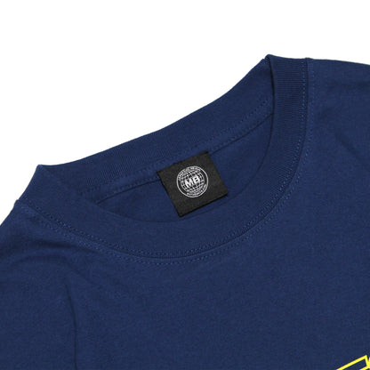 MOTO-BUNKA - MOTO-CUP Logo T-Shirt/Navy-Yellow