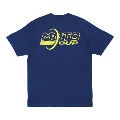 MOTO-BUNKA - MOTO-CUP Logo T-Shirt/Navy-Yellow