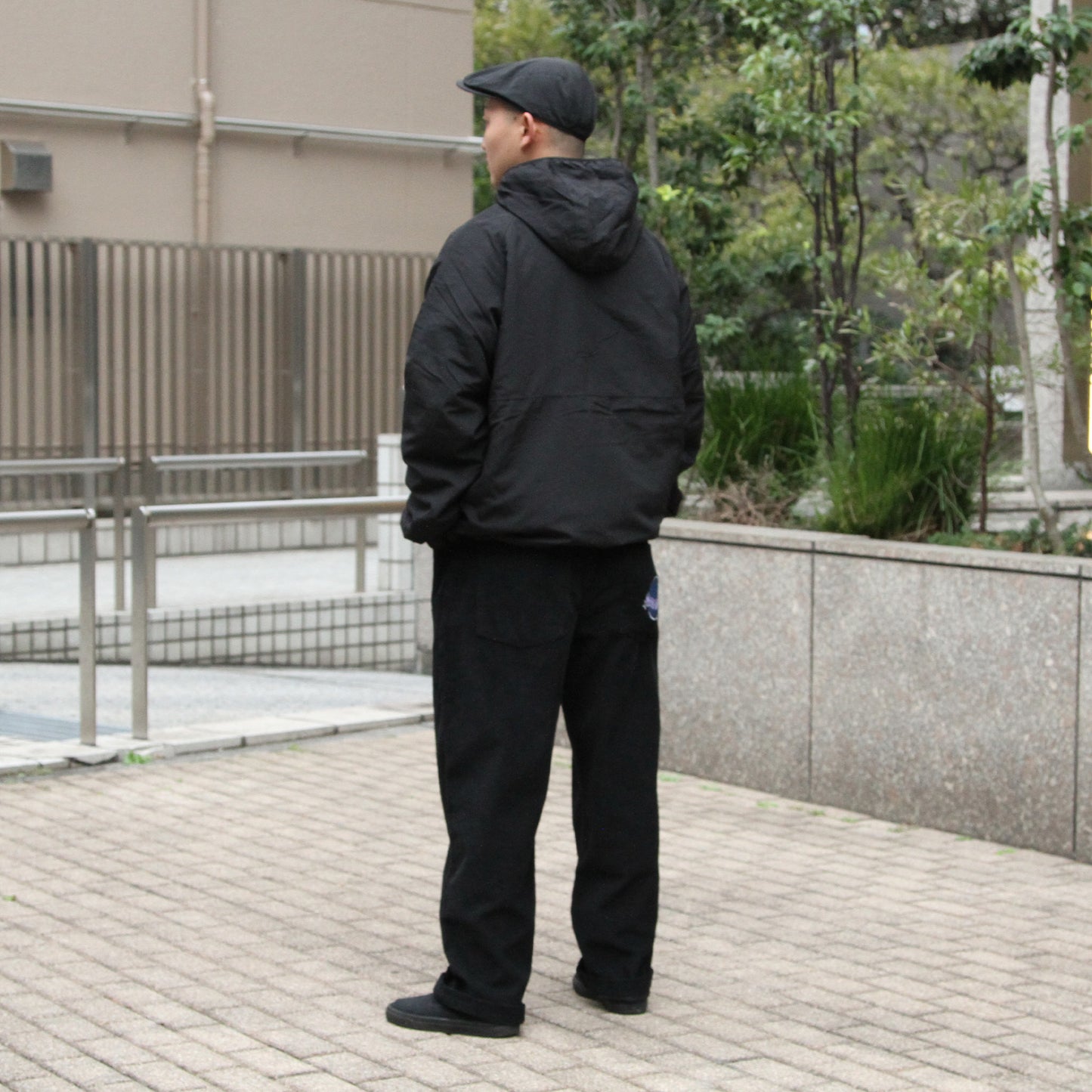 MOTO-BUNKA - Nylon Fleece Jacket/Black