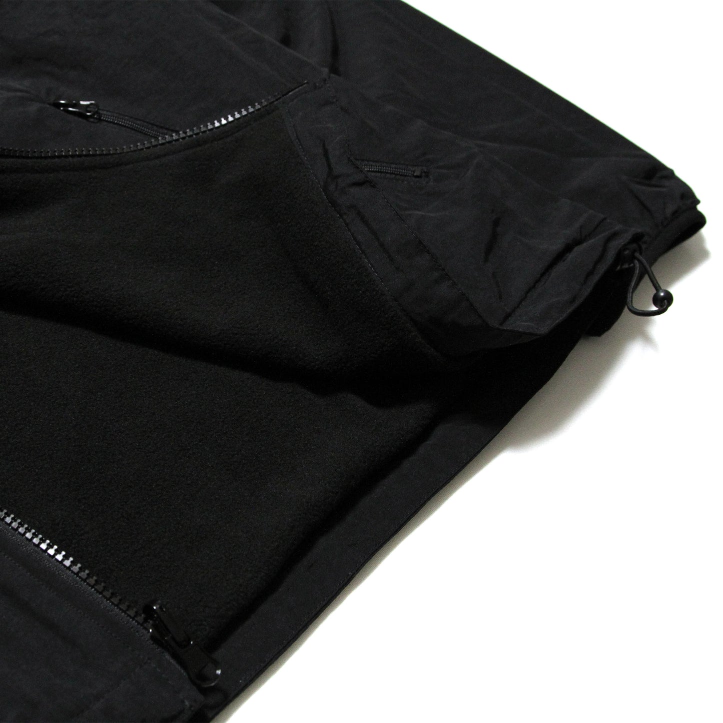 MOTO-BUNKA - Nylon Fleece Jacket/Black