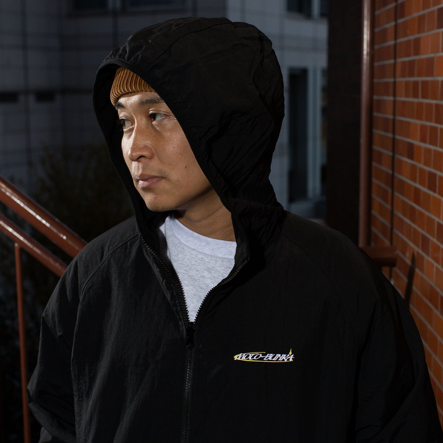 MOTO-BUNKA - Nylon Fleece Jacket/Black