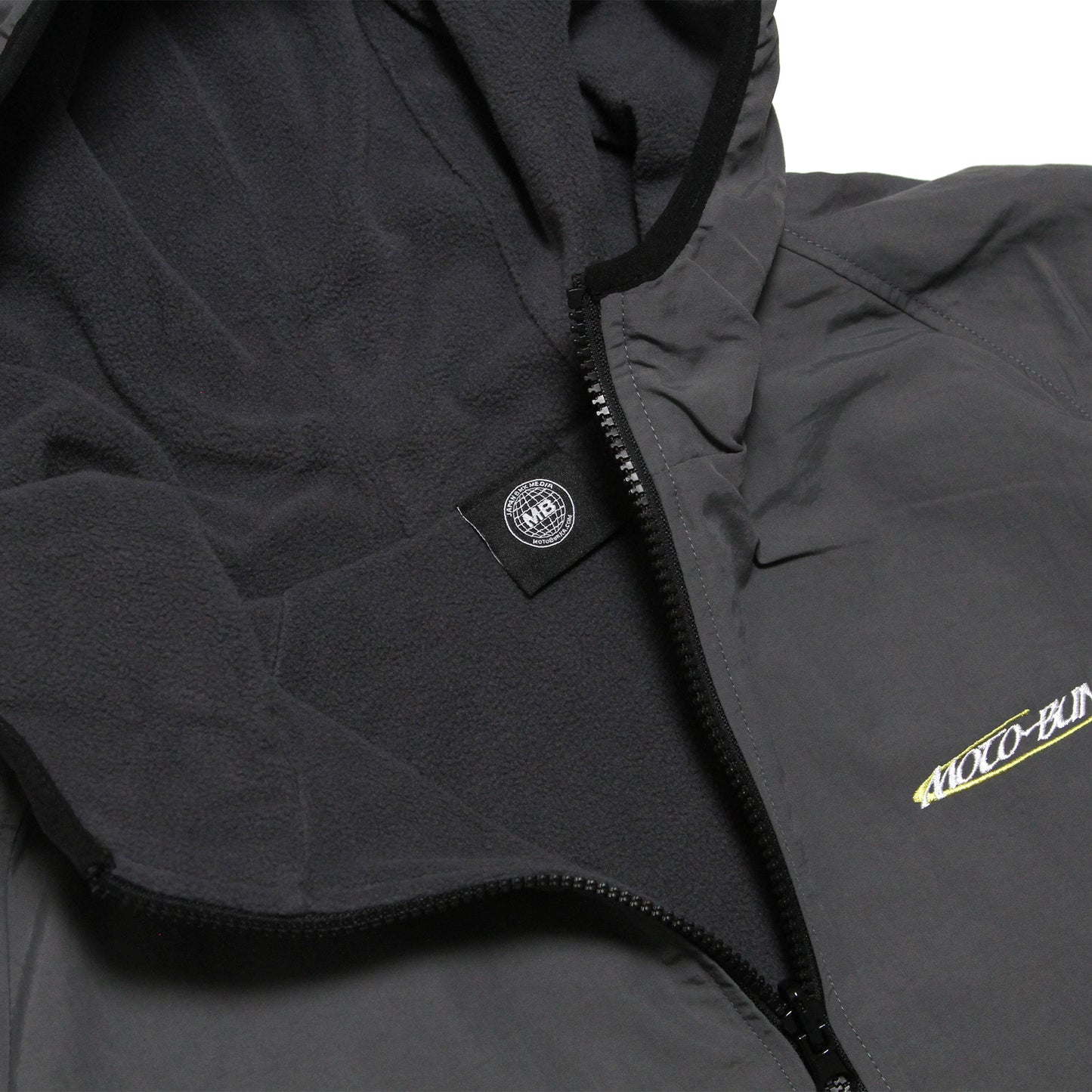 MOTO-BUNKA - Nylon Fleece Jacket/Charcoal