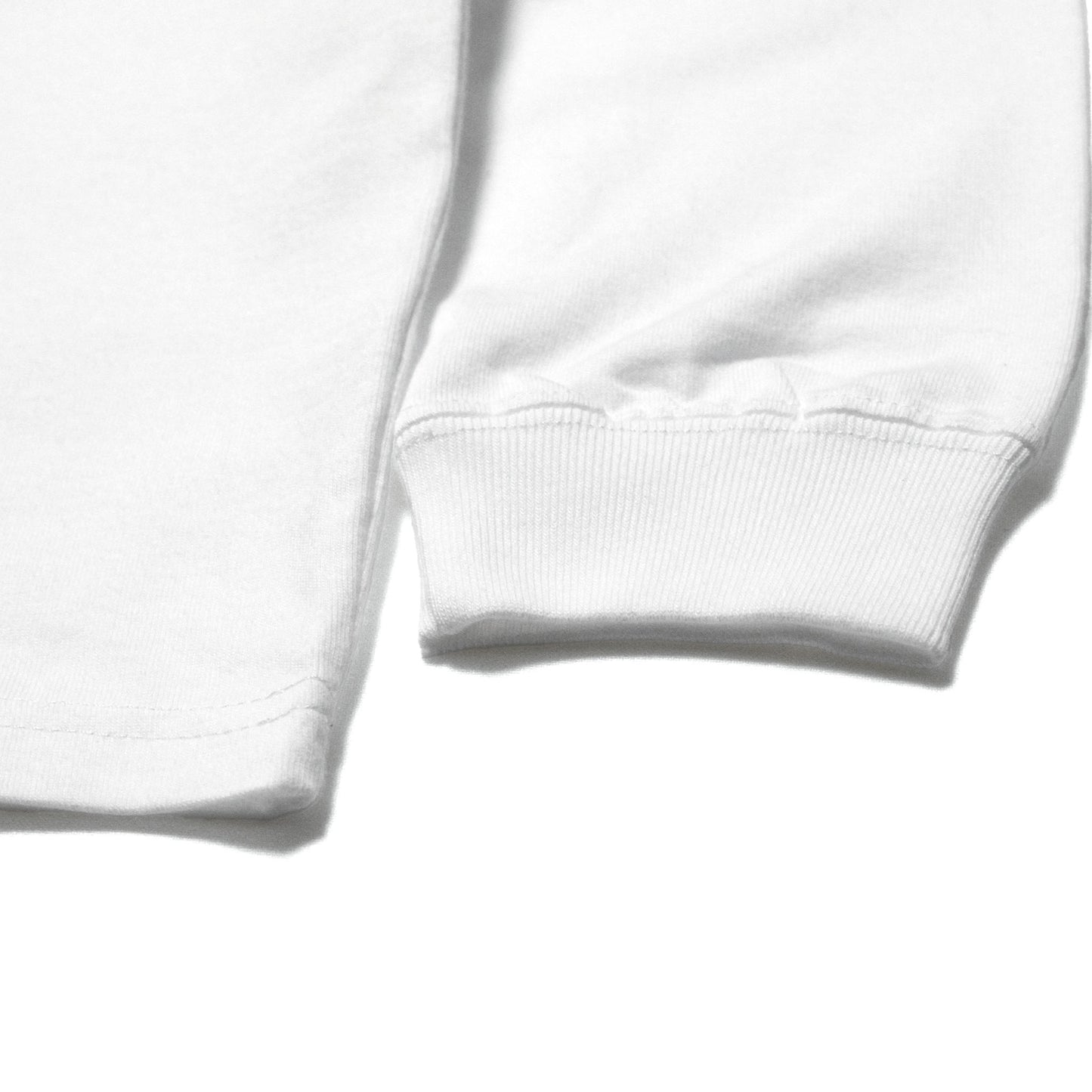 MOTO-BUNKA - Oval Logo Long Sleeve/White-Blue