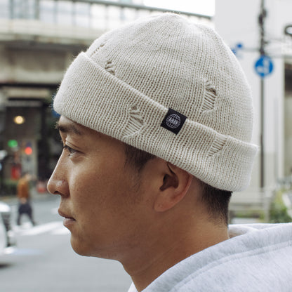 MOTO-BUNKA - Ripped Knit/Beige