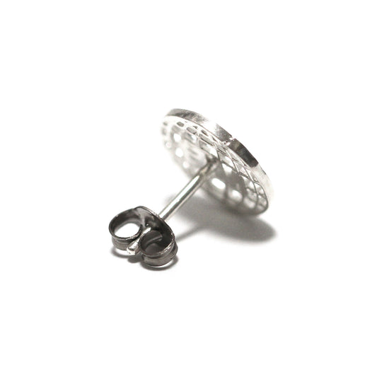 MOTO-BUNKA - Silver Logo Ear Studs