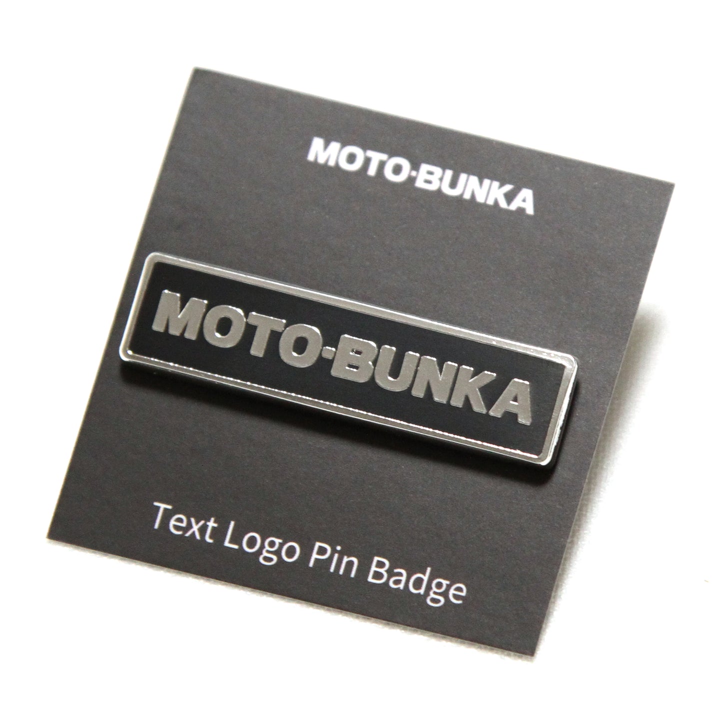 MOTO-BUNKA - Text Logo Pin Badge