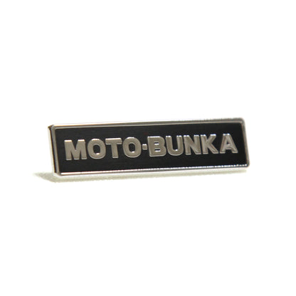 MOTO-BUNKA - Text Logo Pin Badge