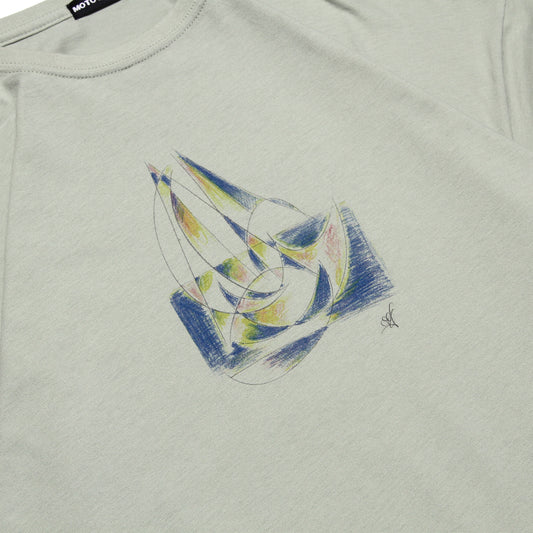 MOTO-BUNKA - Yumi Tsukuda VOYAGE T-Shirt/Earth Green