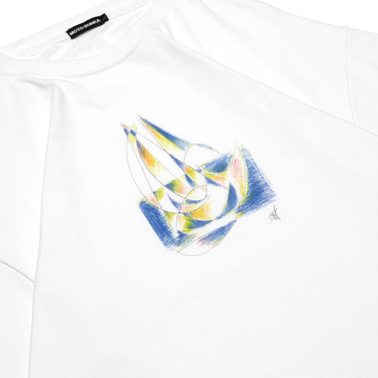 MOTO-BUNKA - Yumi Tsukuda VOYAGE T-Shirt/White
