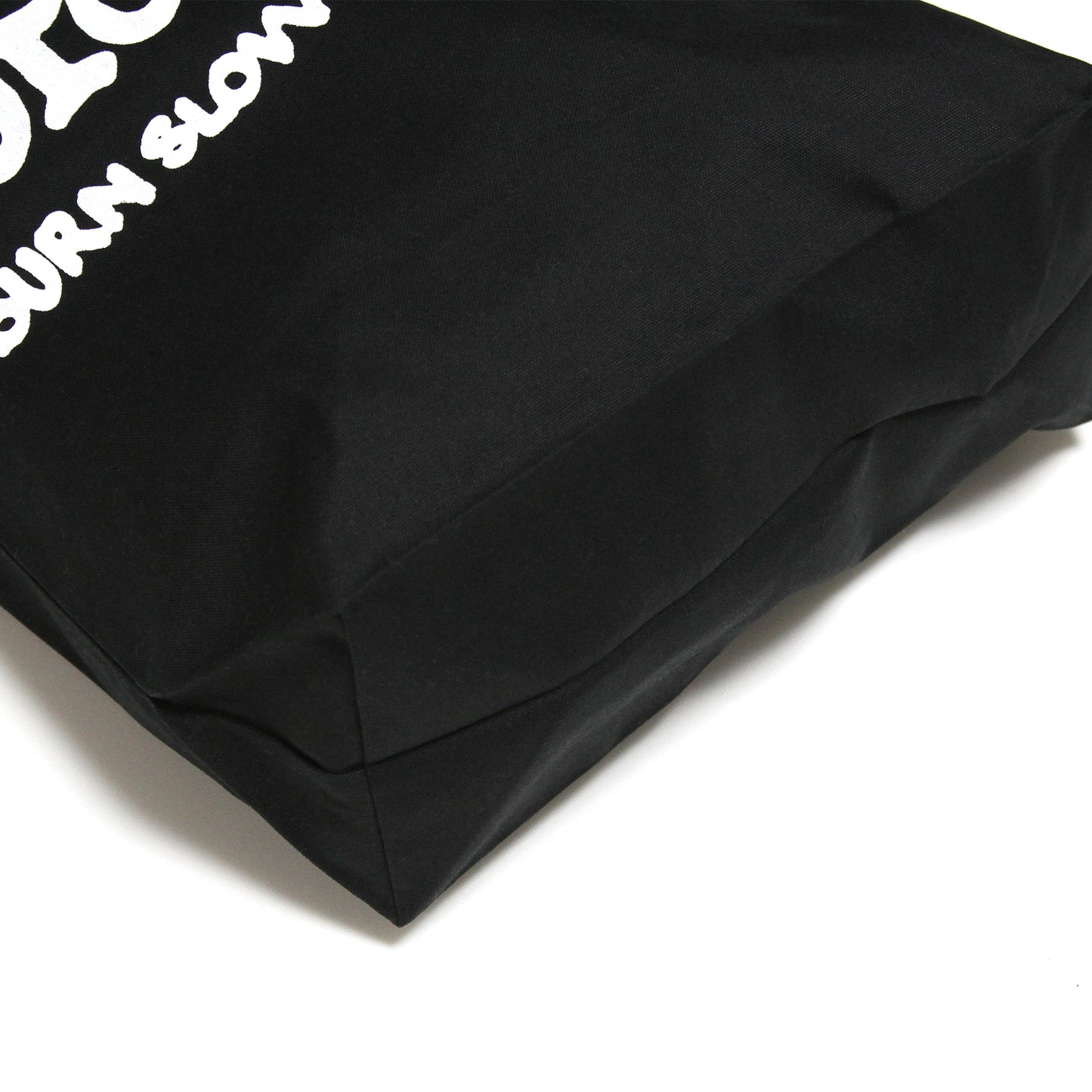 MOTO-BUNKA X BURN SLOW - Collab Text Logo Tote Bag/Black