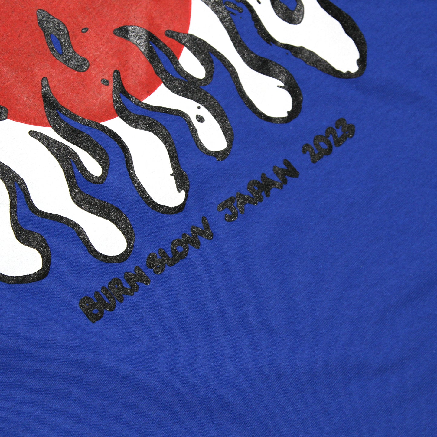 MOTO-BUNKA X BURN SLOW - I Love Japan Long Sleeve T-Shirt/Royal Blue