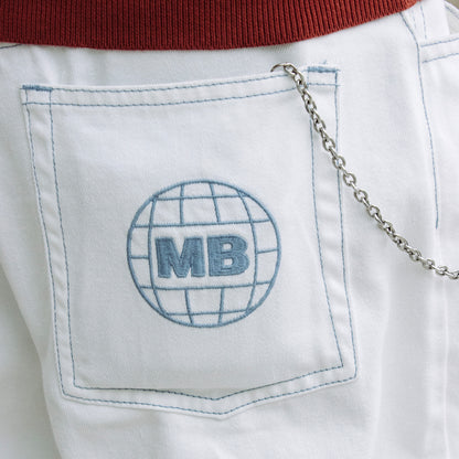 MOTO-BUNKA X HEAVIES - Collaboration Jeans - V2/White