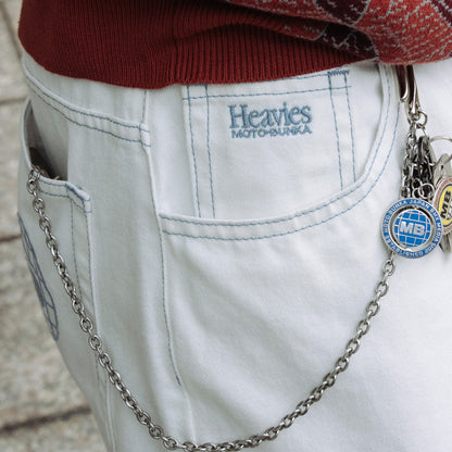MOTO-BUNKA X HEAVIES - Collaboration Jeans - V2/White