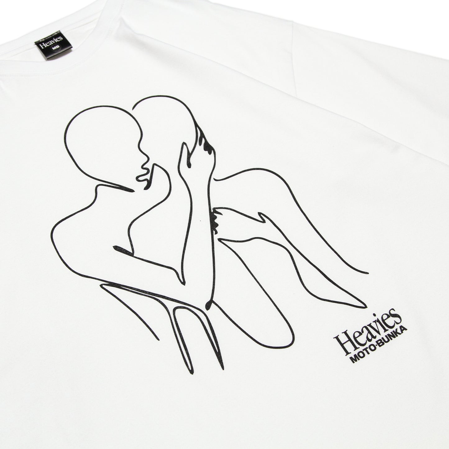 MOTO-BUNKA X HEAVIES - Embrace T-Shirt/White