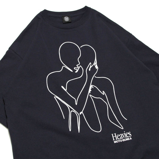 MOTO-BUNKA X HEAVIES - Embrace T-Shirt/Navy