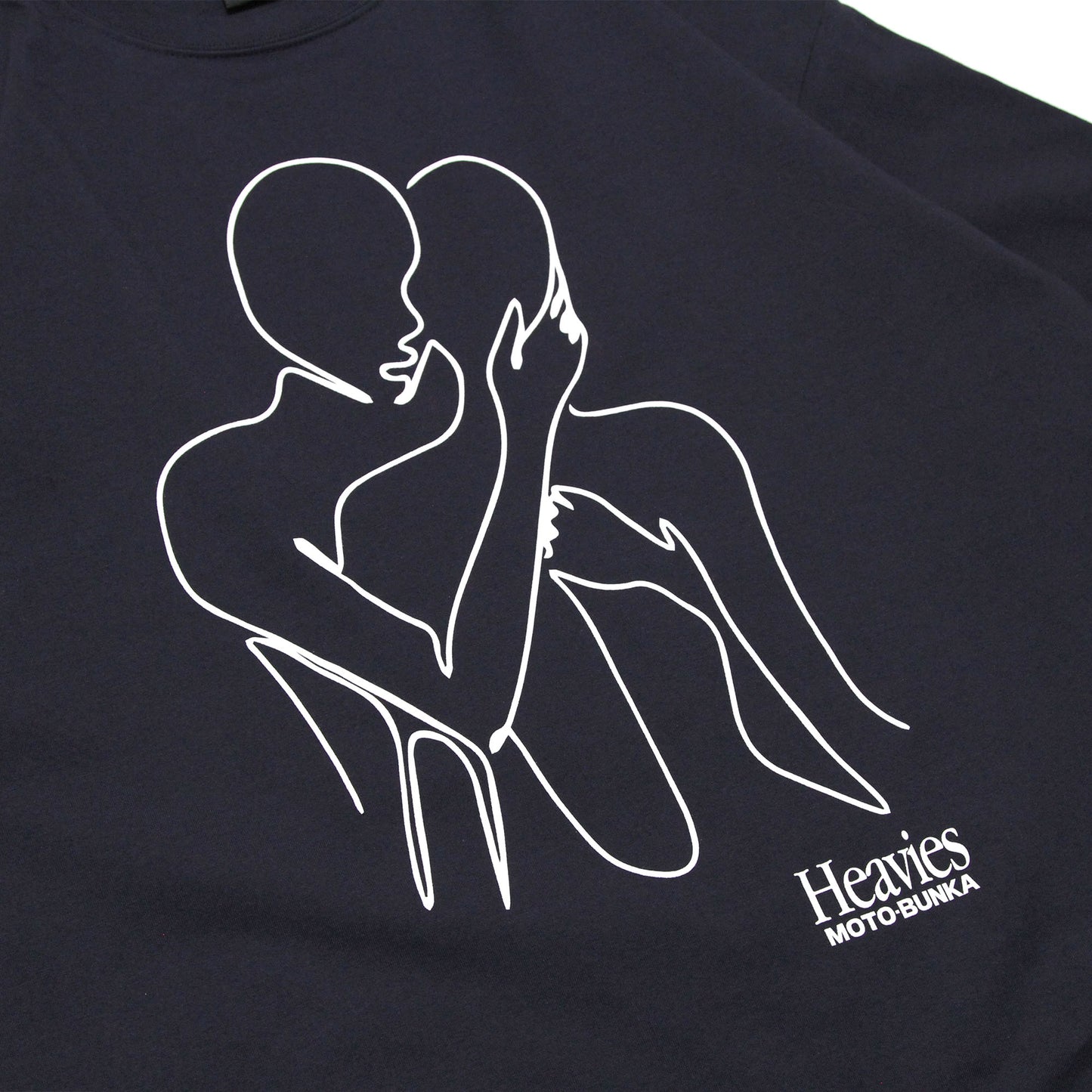 MOTO-BUNKA X HEAVIES - Embrace T-Shirt/Navy