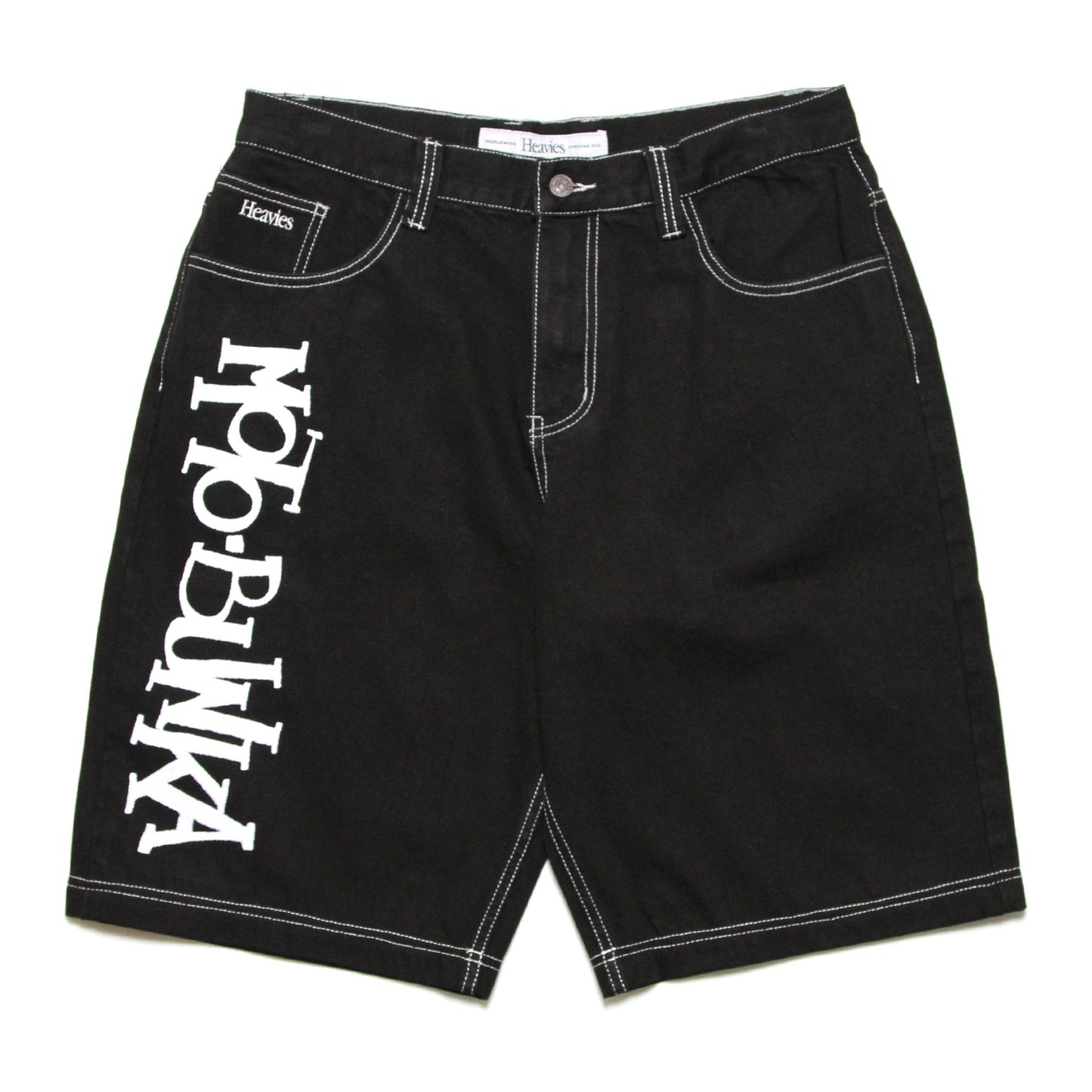 MOTO-BUNKA X HEAVIES - Explosion Denim Shorts