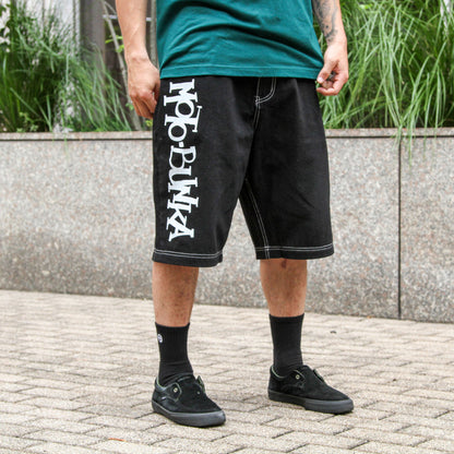 MOTO-BUNKA X HEAVIES - Explosion Denim Shorts