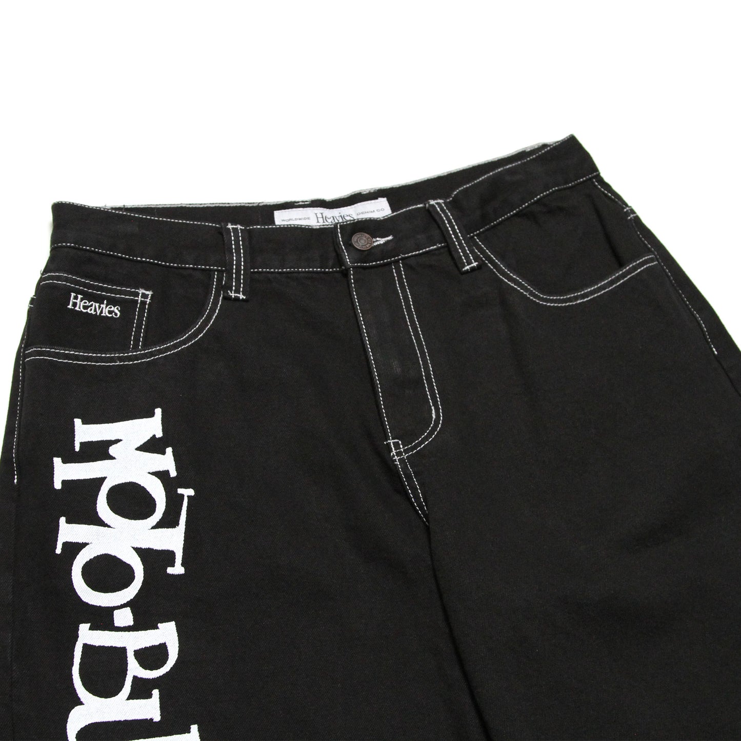 MOTO-BUNKA X HEAVIES - Explosion Denim Shorts