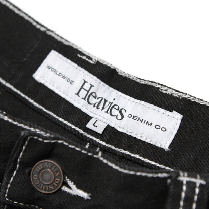 MOTO-BUNKA X HEAVIES - Explosion Denim Shorts