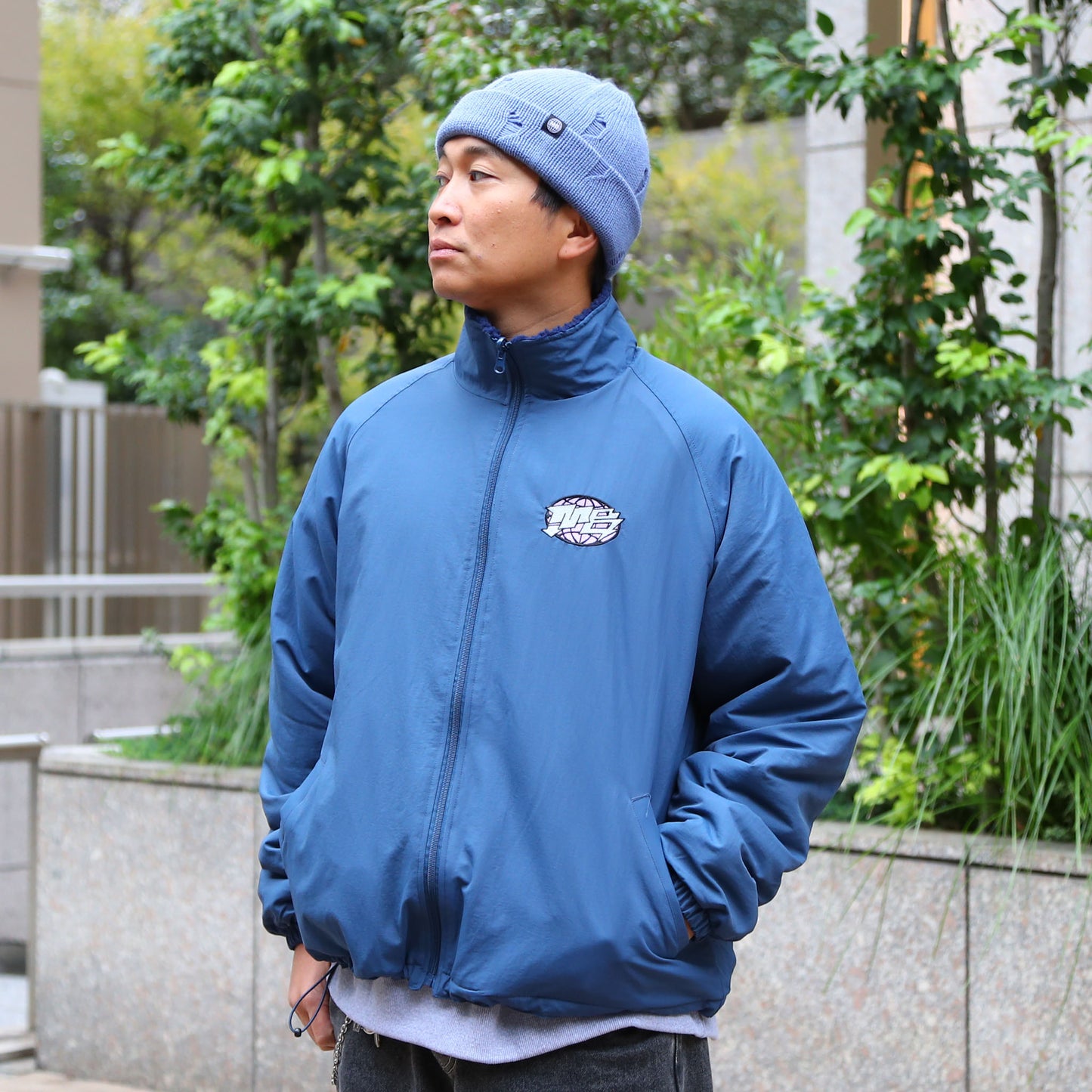 MOTO-BUNKA  - City Mark Boa Jacket/Blue