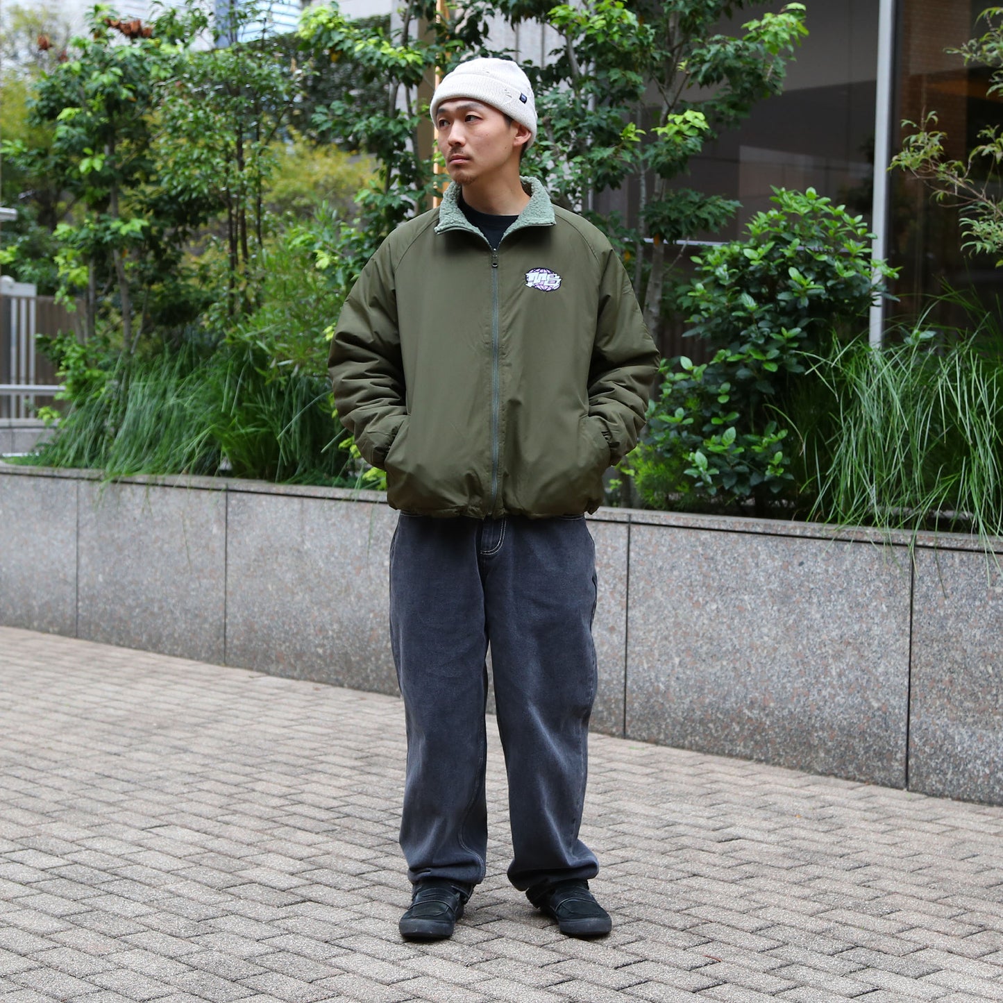 MOTO-BUNKA  - City Mark Boa Jacket/Olive