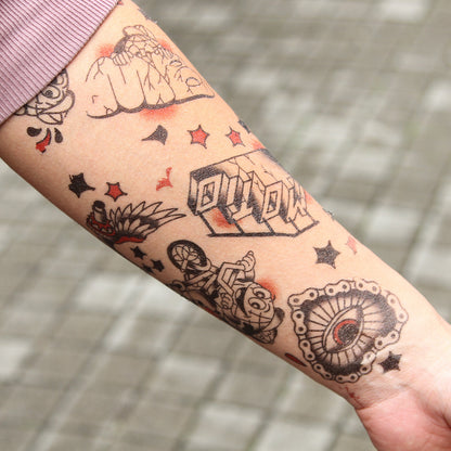 MOTO-BUNKA - Water Transfer Tattoo